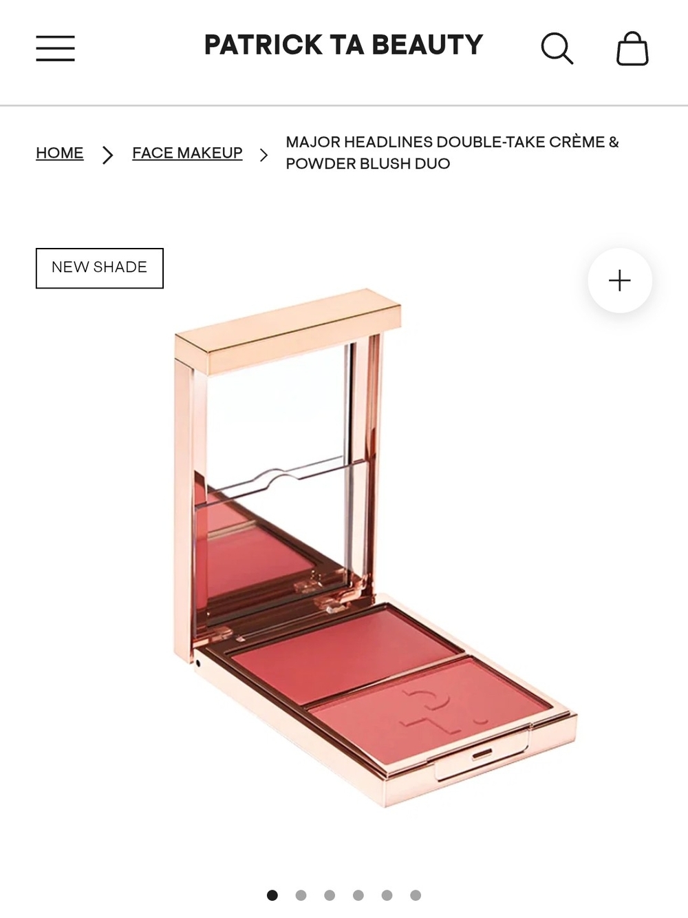 Patrick Ta Blush Major Headline Double-take Creme And Powder Blush Dou - Picture 5 of 5
